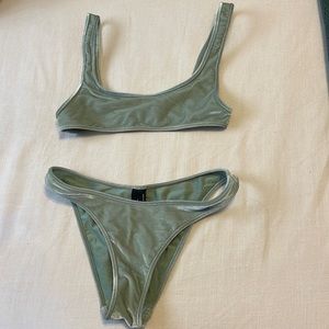 Triangl Velvet Green Bikini